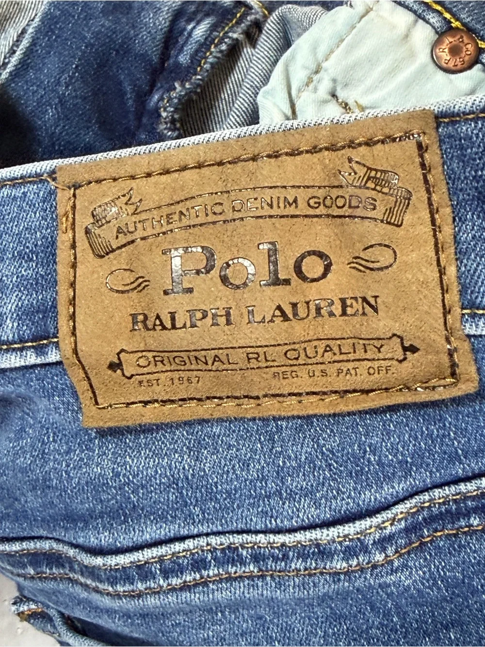 Ralph Lauren‎ Kids Slim Straight Blue Jeans